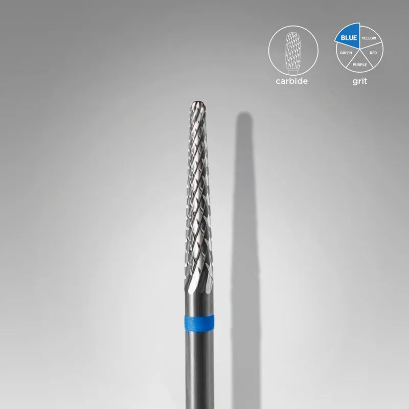 STALEKS PRO Expert Carbide nail drill bits 2.3 MM Working part 14 MM Nail tools for Russian manicure, nail drill bit for gel removal blending and cleaning under nail FT71B023/14