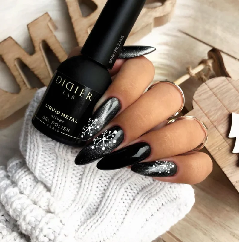 SILVER Liquid Metal CAT EYE — UV Nagellack 10 ml DIDIER LAB