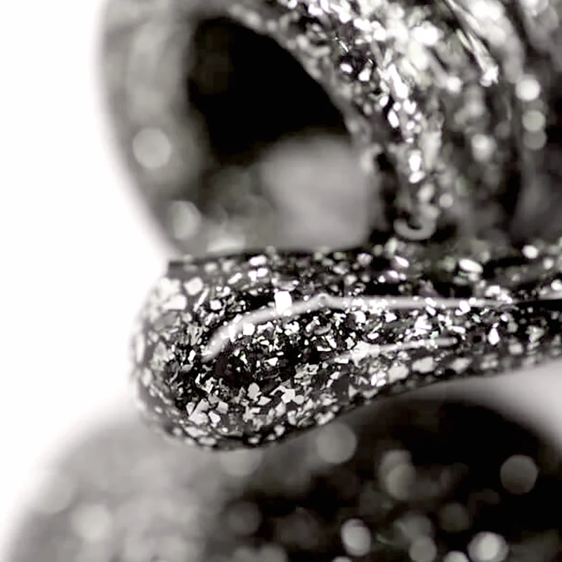 PNB silver glitter gel nail polish 183 Black Silver