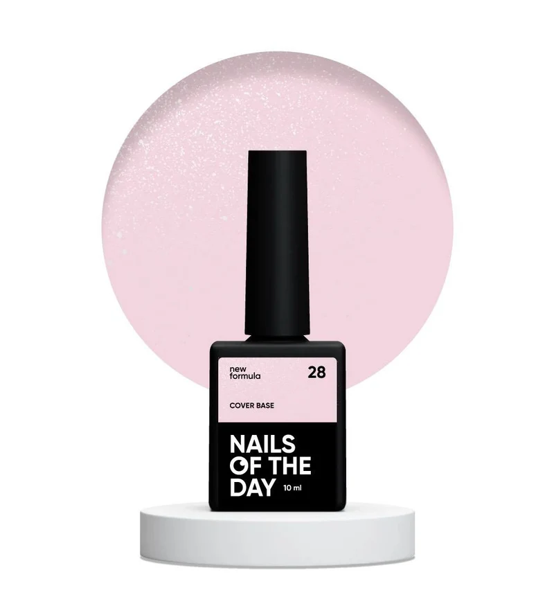 28 Shimmer Cover Base Coat 10ml NAILS OF THE DAY