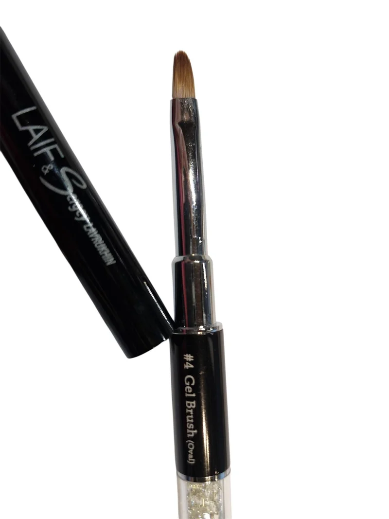 Laif&SL Gel Pinsel 4 Größe oval Schwarz