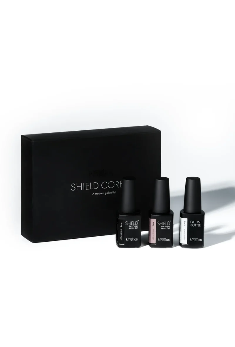 NEU Kinetics Testpaket CORE KIT Shield RubberBase+, FiberBase#902,Gel in Bottle#906 (TPO-free)