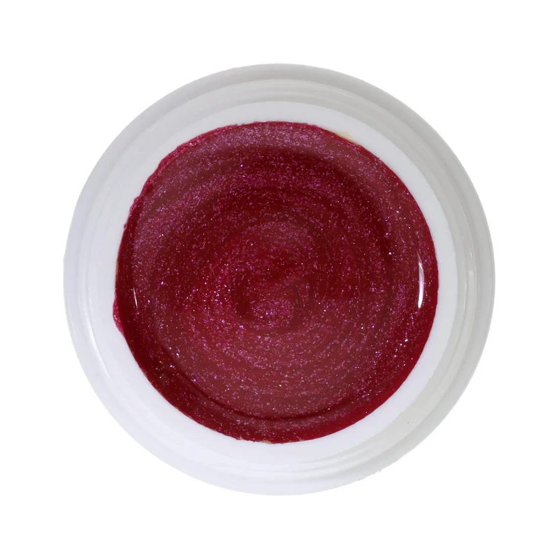 #412 Premium-EFFEKT Color Gel 5ml Dunkles Pink mit feinem Glitzerpartikeln