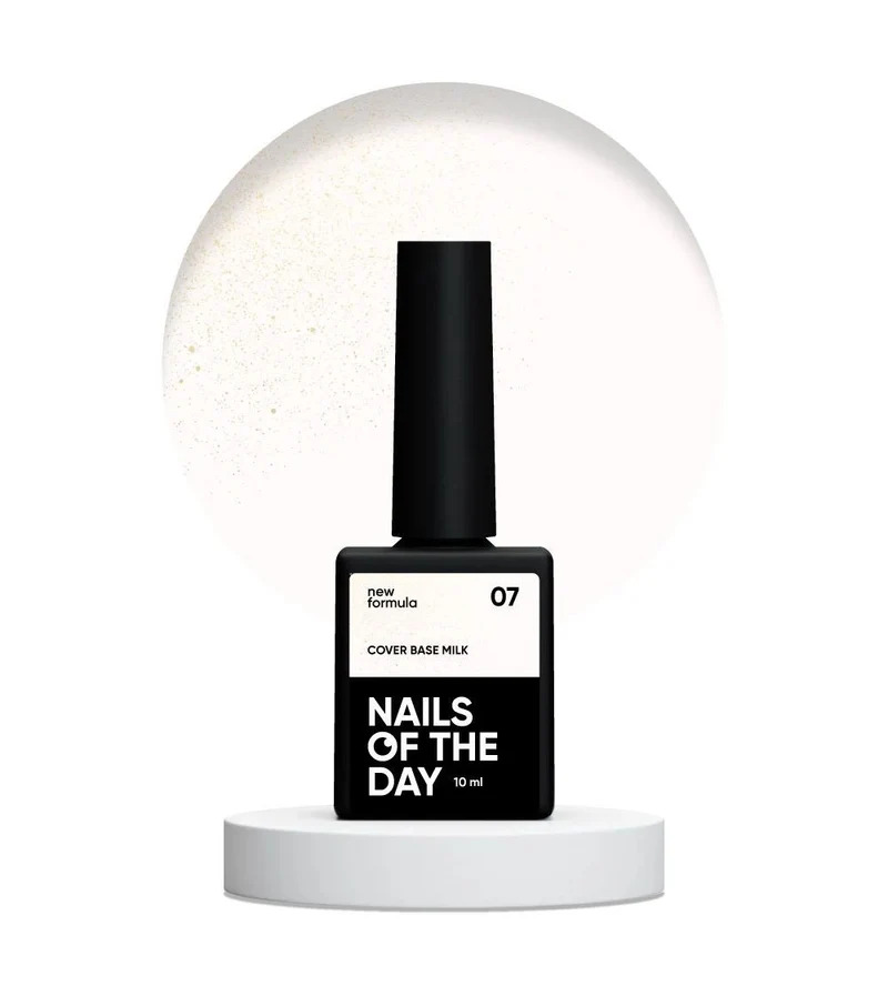 07 MILK Gold Shimmer - Cover Base Coat 10ml NAILS OF THE DAY