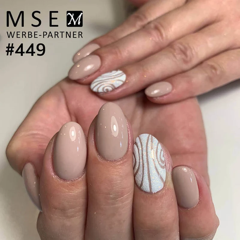 #449 Premium-EFFEKT Color Gel 5ml Beige mit blausilbernem Perlglanz