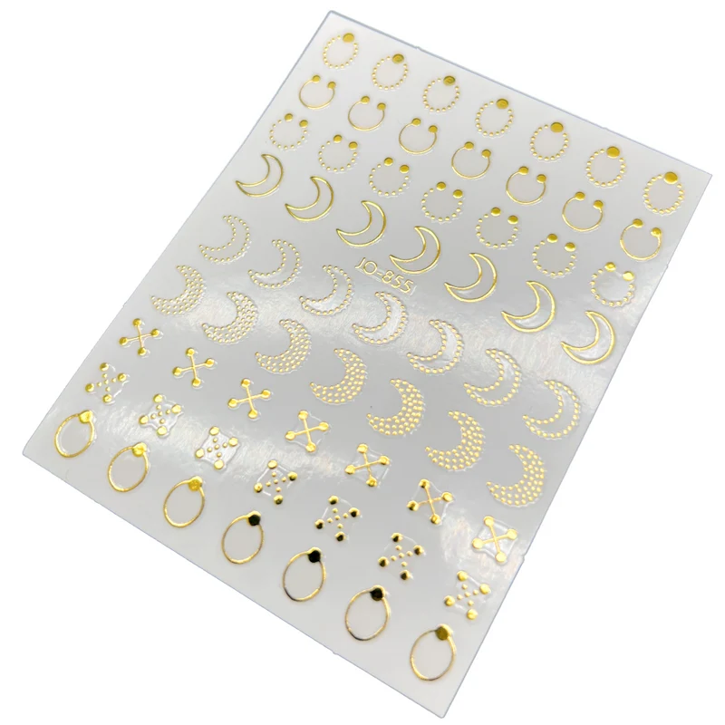 Gold nail stickers for nail art