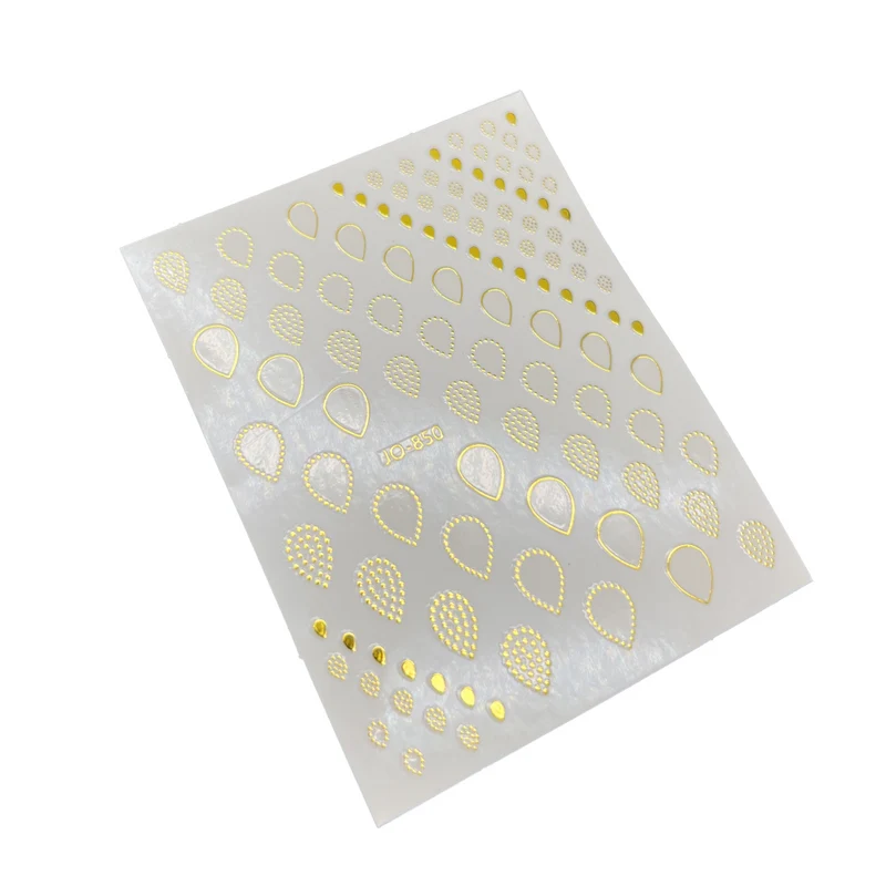 Gold nail stickers for nail art