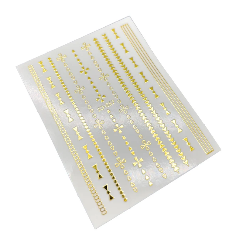 Gold nail stickers for nail art