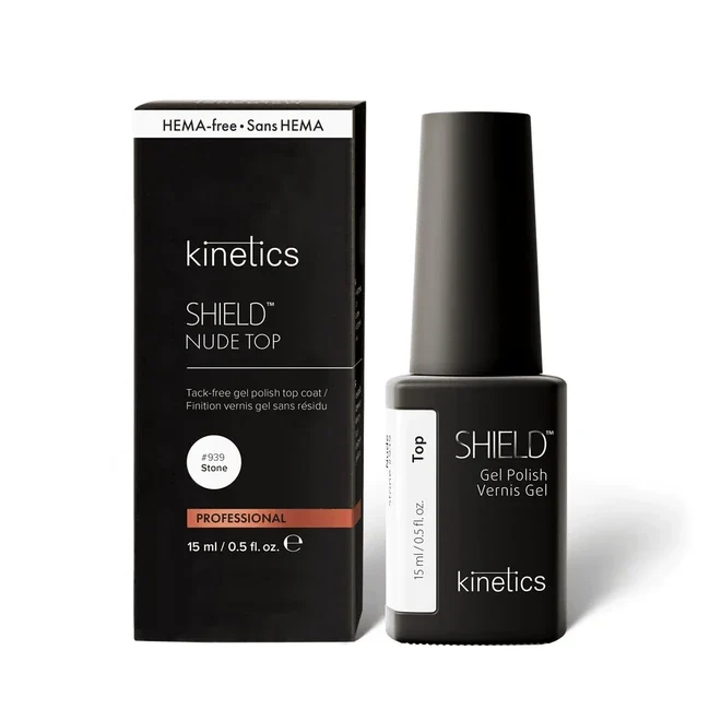 NEU Kinetics (TPO/HEMA-free) Testpaket TREND TRIO Shield Gel in Bottle #937, #938 und Nude Top Stone#939