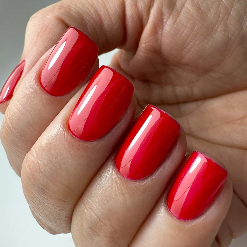 PNB red gel nail polish 012 Scarlet