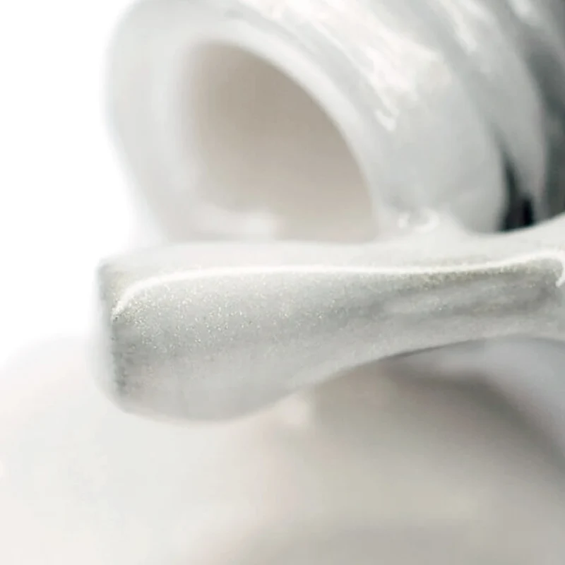 PNB sparkling white gel nail polish 100 Pearly Dawn