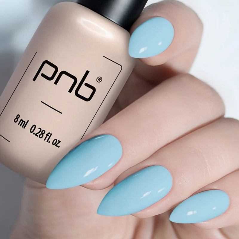 PNB blue gel nail polish 162 Blue Bay