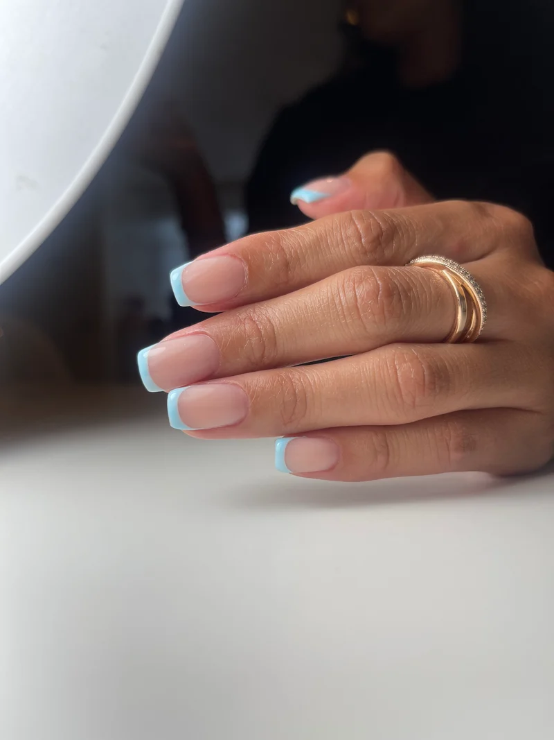 PNB blue gel nail polish 162 Blue Bay