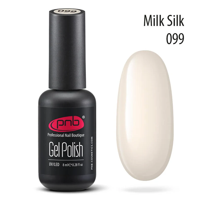 PNB French white gel nail polish 099 Milk Silk