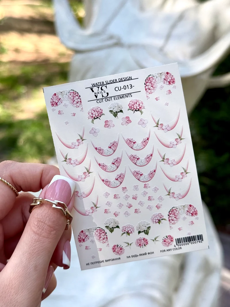 Slider CUT OUT ohne Auschneiden (Wasserlösliche Aufkleber) CU13 von VS Nails
