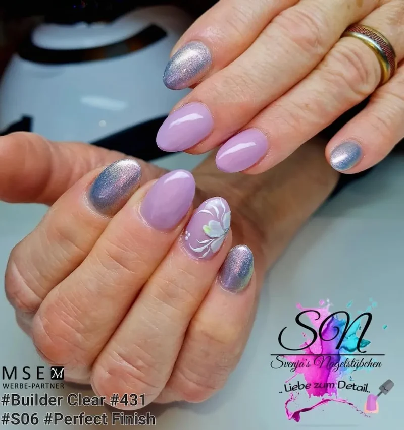 #431 Premium-EFFEKT Color Gel 5ml Zarter Violettton mit leichte, roas Schimmer