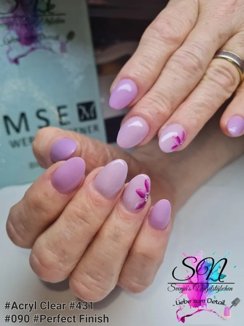#431 Premium-EFFEKT Color Gel 5ml Zarter Violettton mit leichte, roas Schimmer