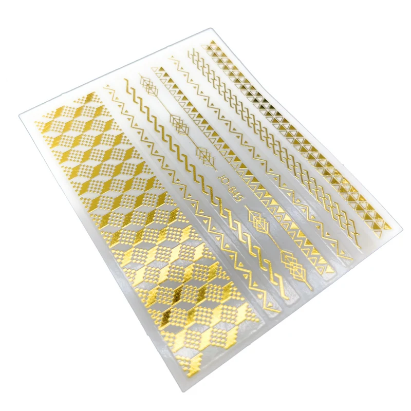Gold nail stickers for nail art