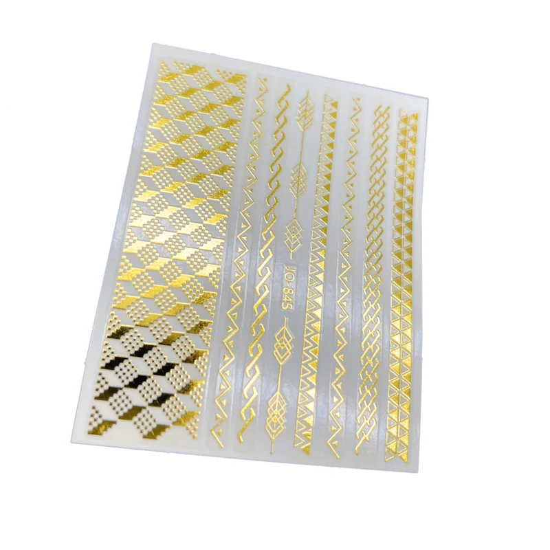 Gold nail stickers for nail art