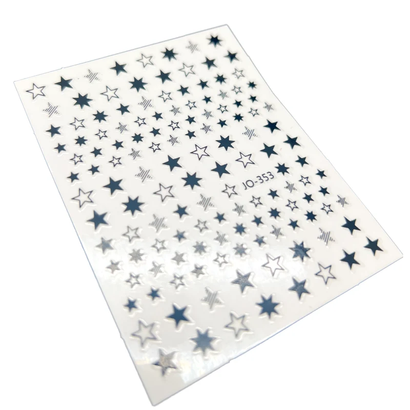 Black star nail stickers for nail art
