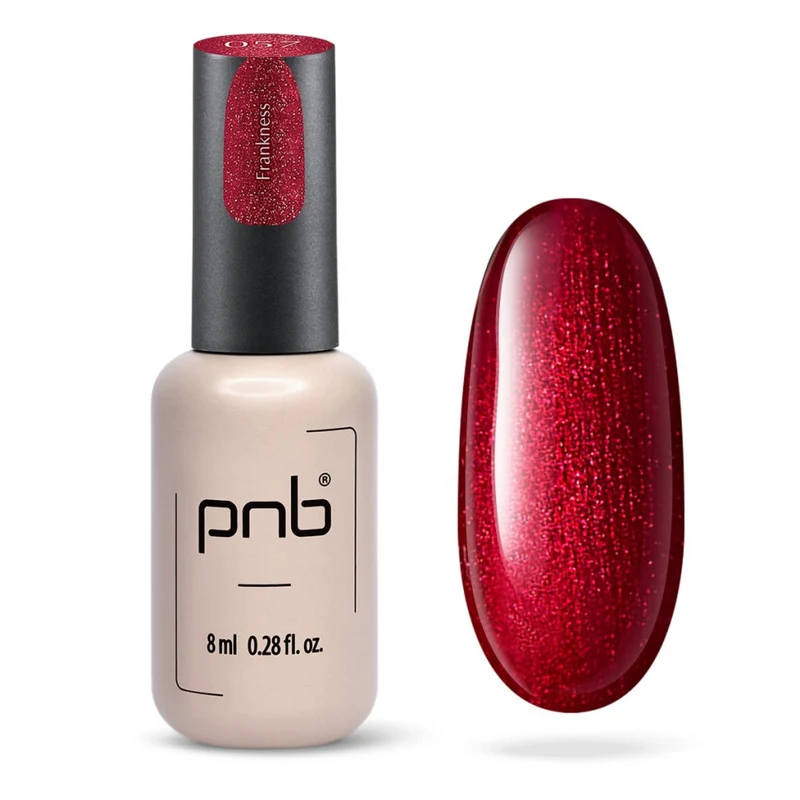 PNB red gel nail polish 057 Frankness