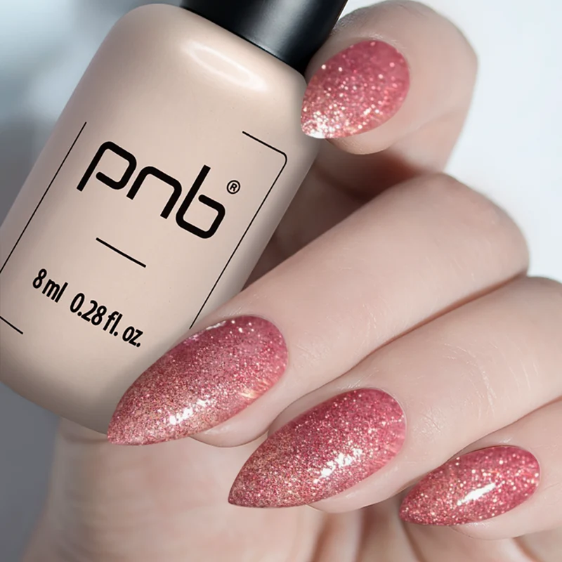PNB pink gel nail polish 066 Disco
