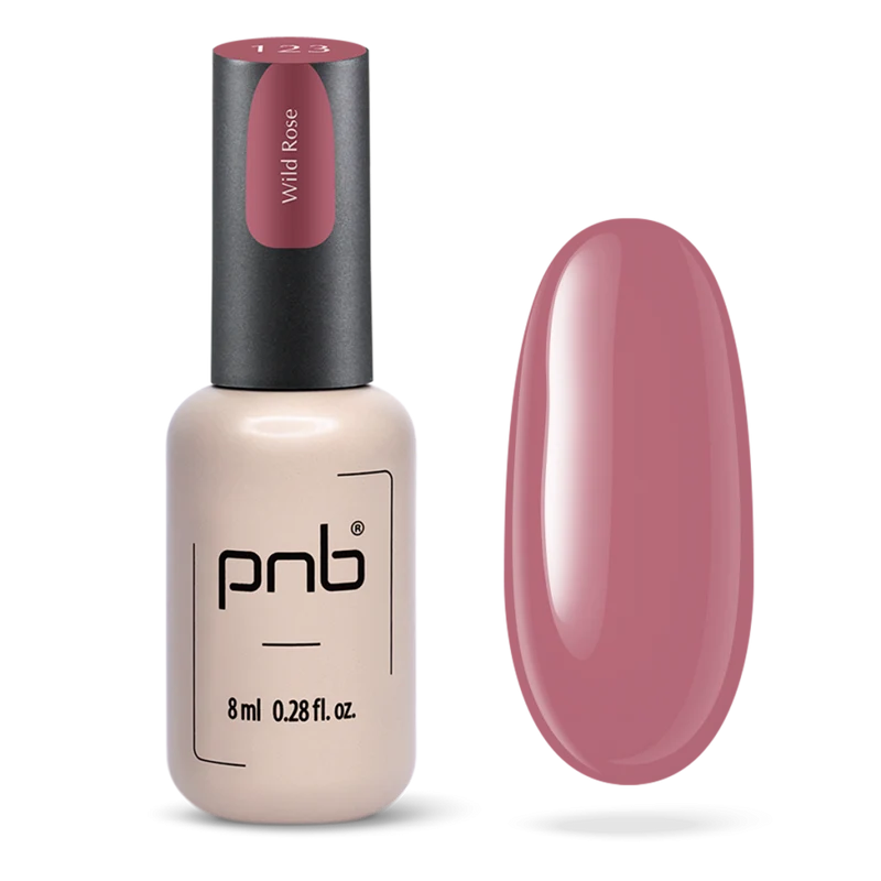 PNB pink gel nail polish 123 Wild Rose