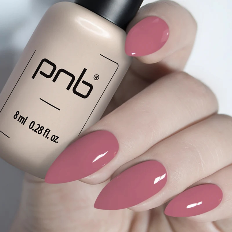 PNB pink gel nail polish 123 Wild Rose