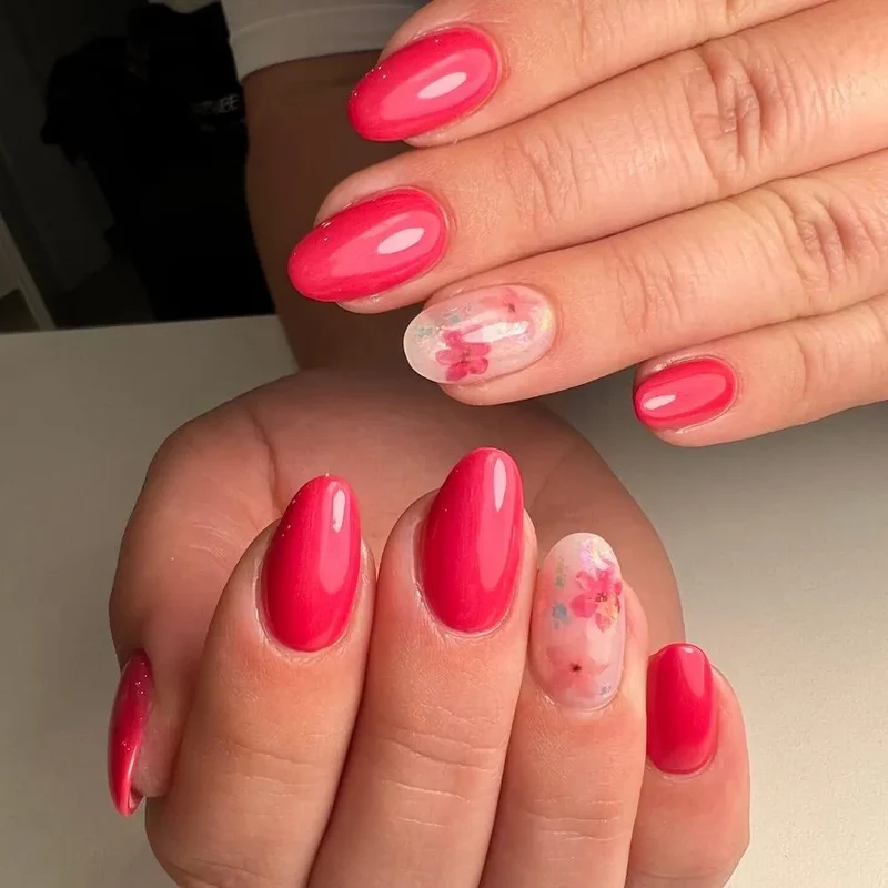 #409 Premium-EFFEKT Color Gel 5ml Dezent schimmerndes kräftiges Pink