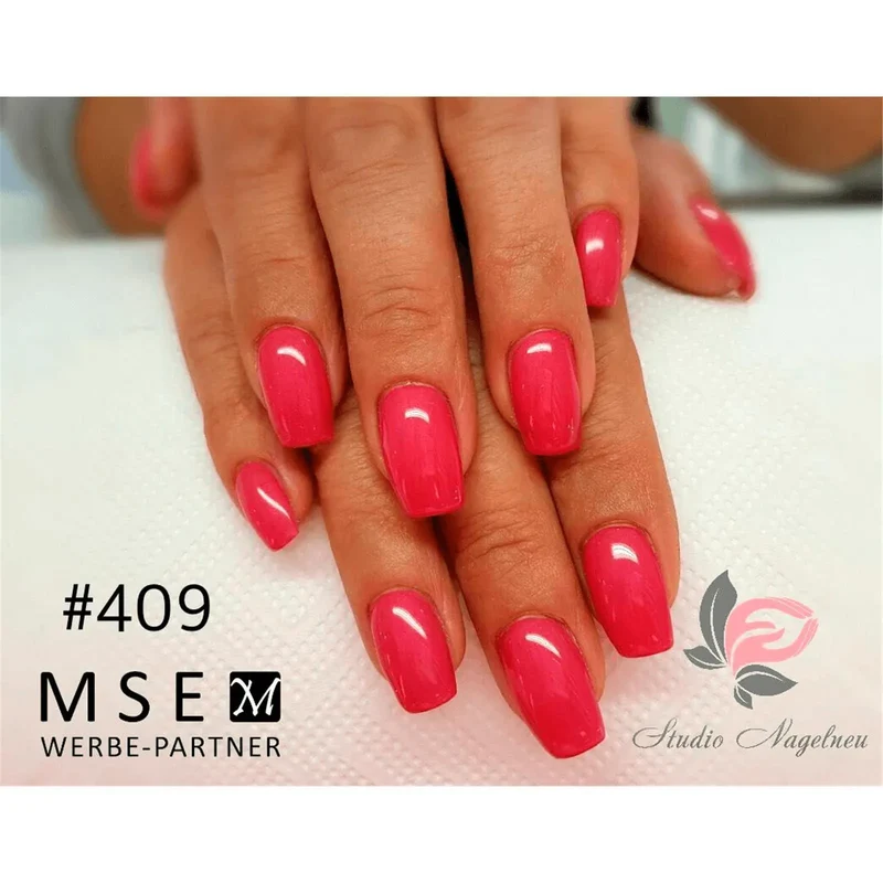 #409 Premium-EFFEKT Color Gel 5ml Dezent schimmerndes kräftiges Pink