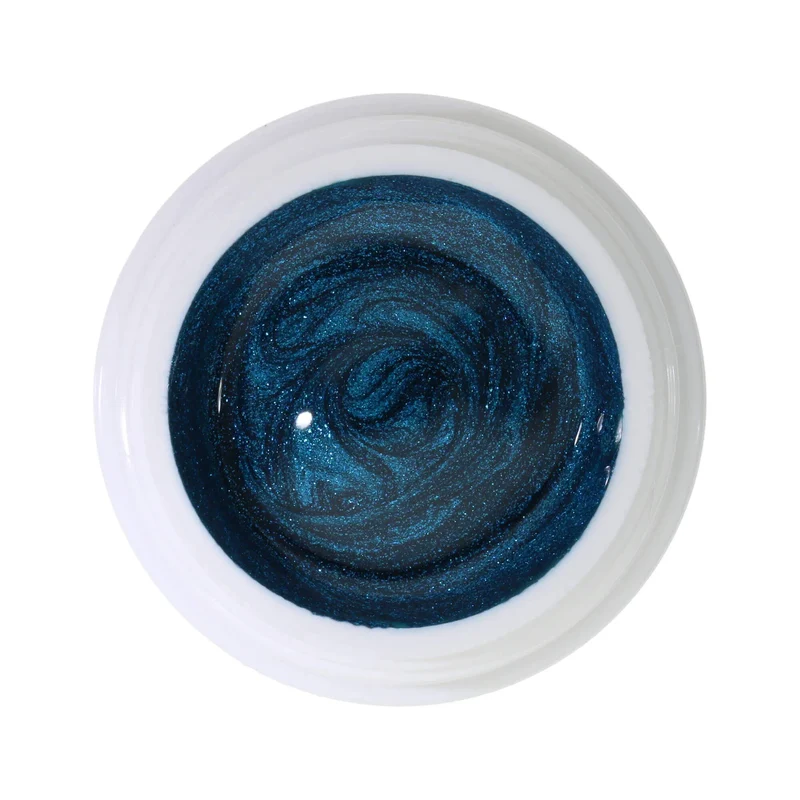 #378 Premium-EFFEKT Color Gel 5ml Dunkles Blaugrün mit türkisem Glitter