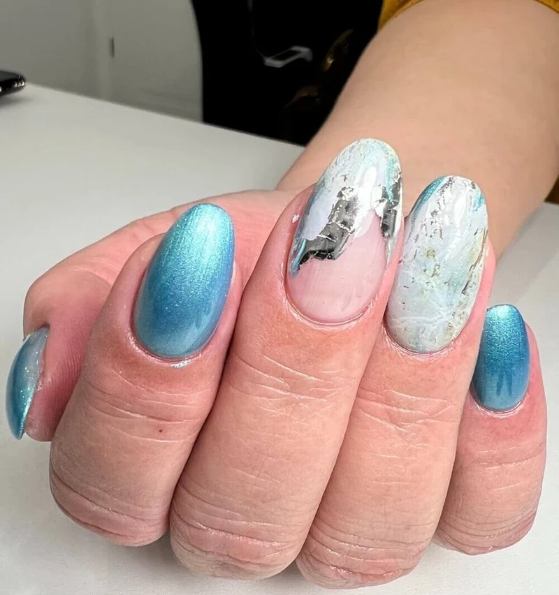 #444 Premium-EFFEKT Color Gel 5ml Blaugrün