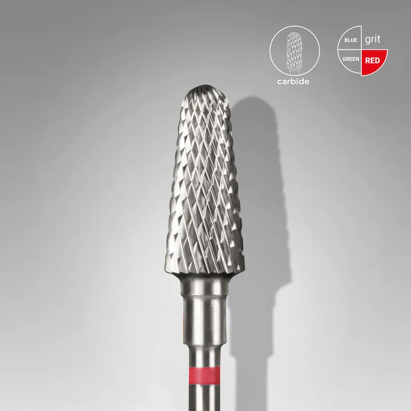 STALEKS PRO Carbide nail drill bit, “frustum”, medium, head diameter 6 mm/ working part 14 mm Cuticle tools for Russian manicure, nail drill bits for gel nail polish removal