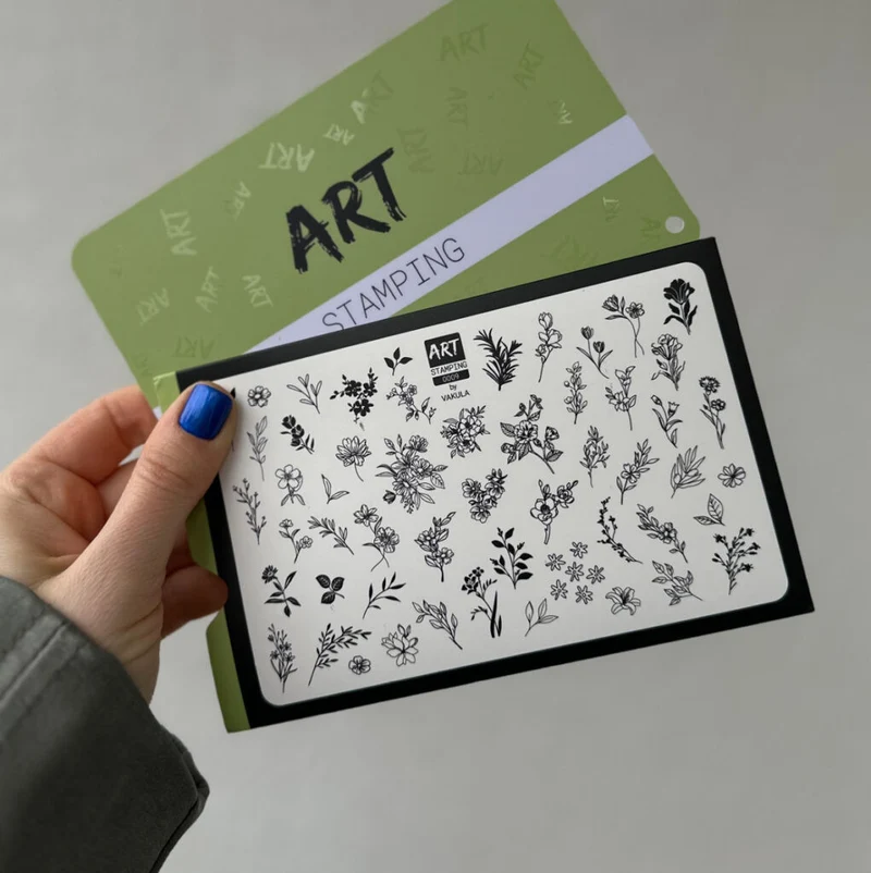 0009 by Vakula Matte stamping schablone + design blatt ART STAMPING