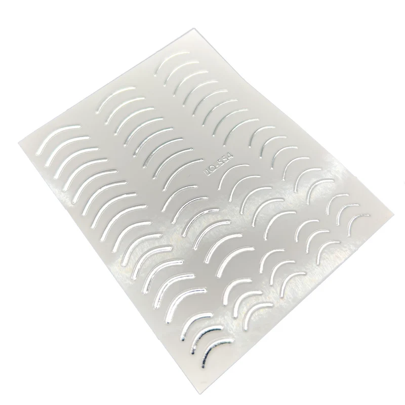 Silver nail stickers for nail art