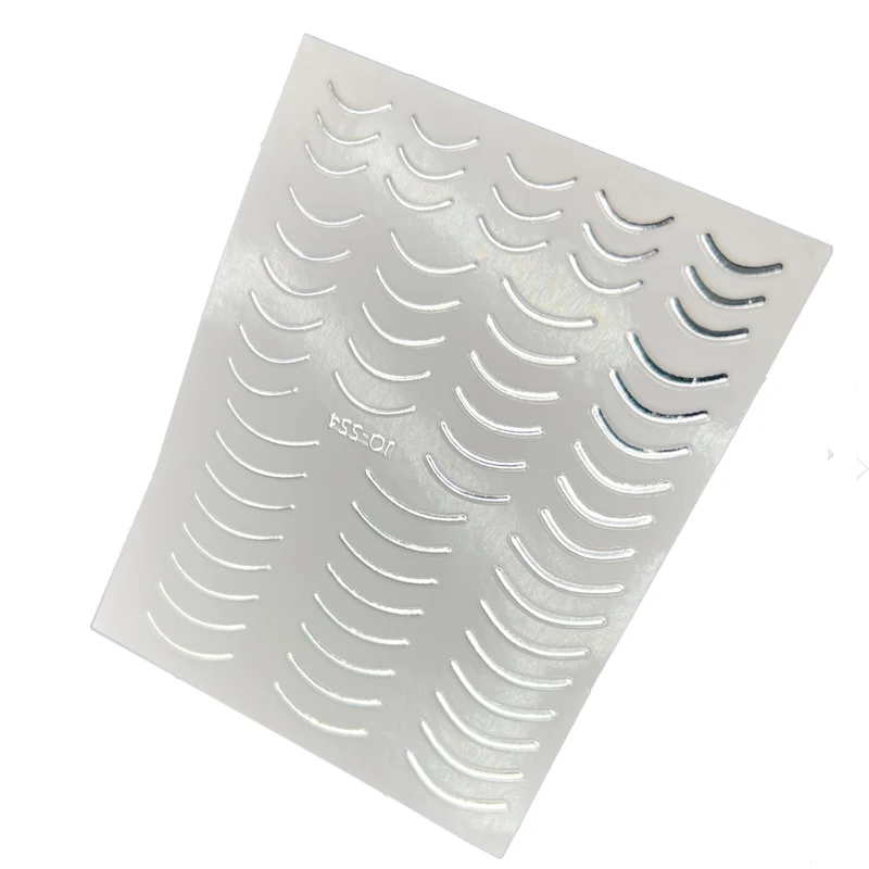 Silver nail stickers for nail art
