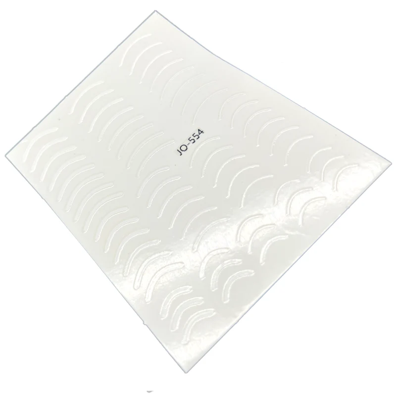 White nail stickers for nail art