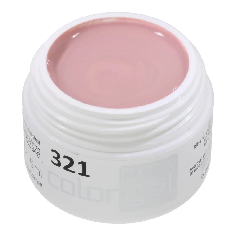 #321 Premium-EFFEKT Color Gel 5ml Dezent schimmerndes Beige-Rosa