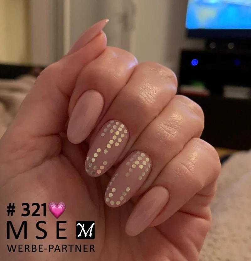 #321 Premium-EFFEKT Color Gel 5ml Dezent schimmerndes Beige-Rosa
