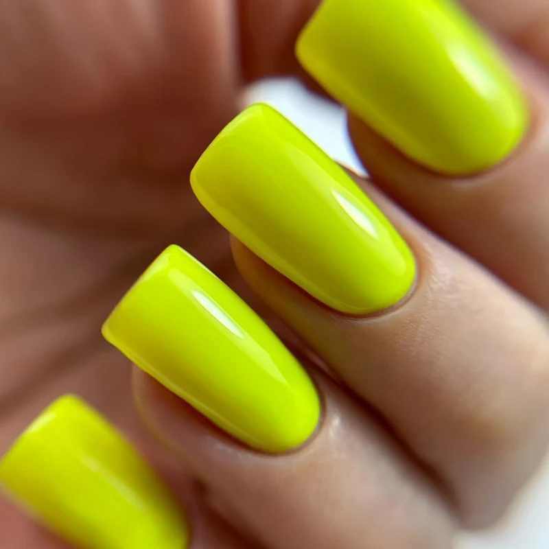 PNB yellow gel nail polish 038 Neon Lime