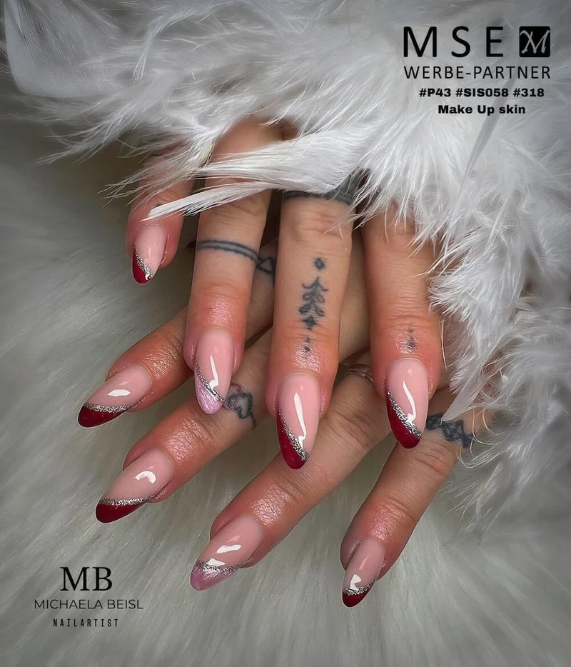 #318 Premium-EFFEKT Color Gel 5ml Dunkler Beerenton mit ausgeprägten pinkfarbenen Akzenten