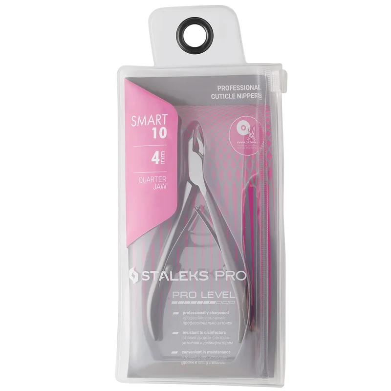 STALEKS PRO Smart 10 cuticle nipper 4mm working part, manicure nail tools, cuticle cutter NS-10-4