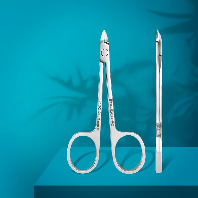 STALEKS PRO PODO 21 7mm cuticle nipper, pedicure nail tools, cuticle cutter NP-21-7