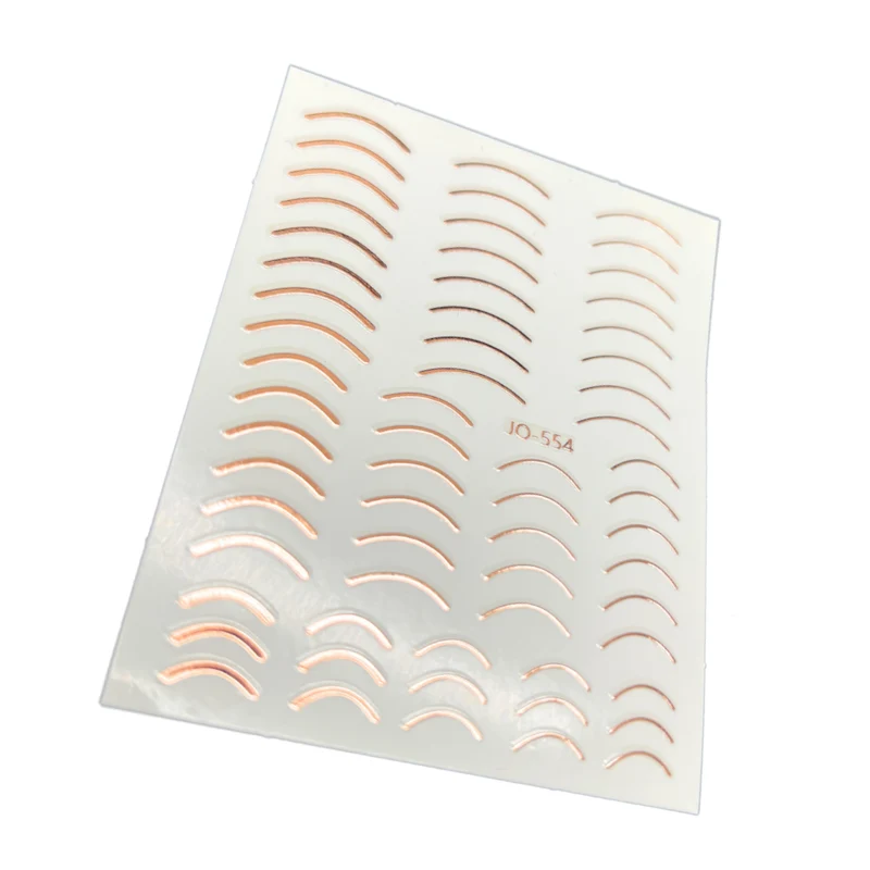 Rose gold nail stickers for nail art