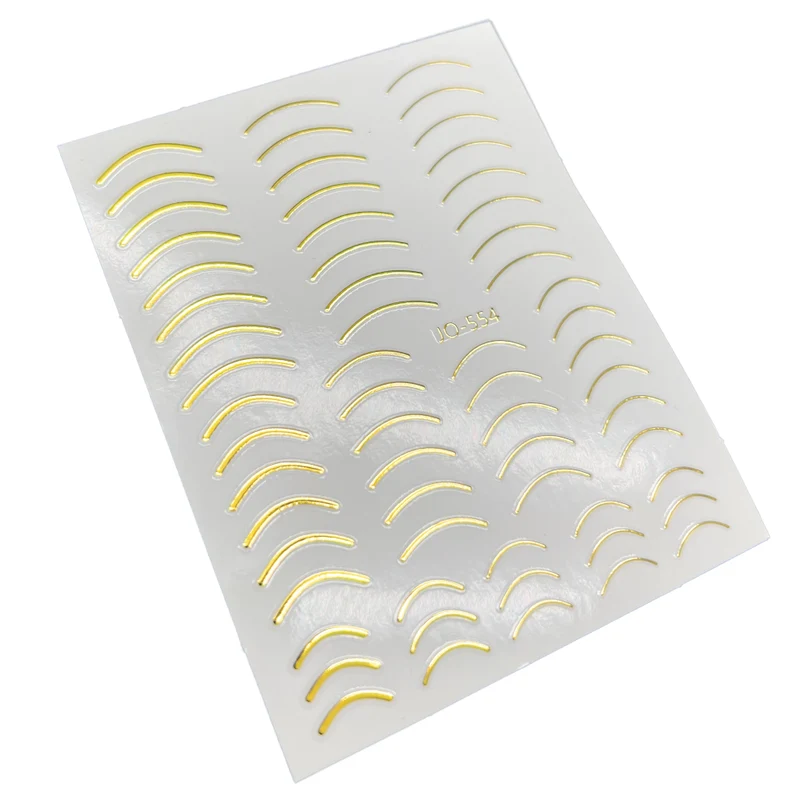 Gold nail stickers for nail art