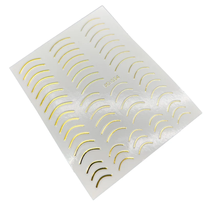 Gold nail stickers for nail art