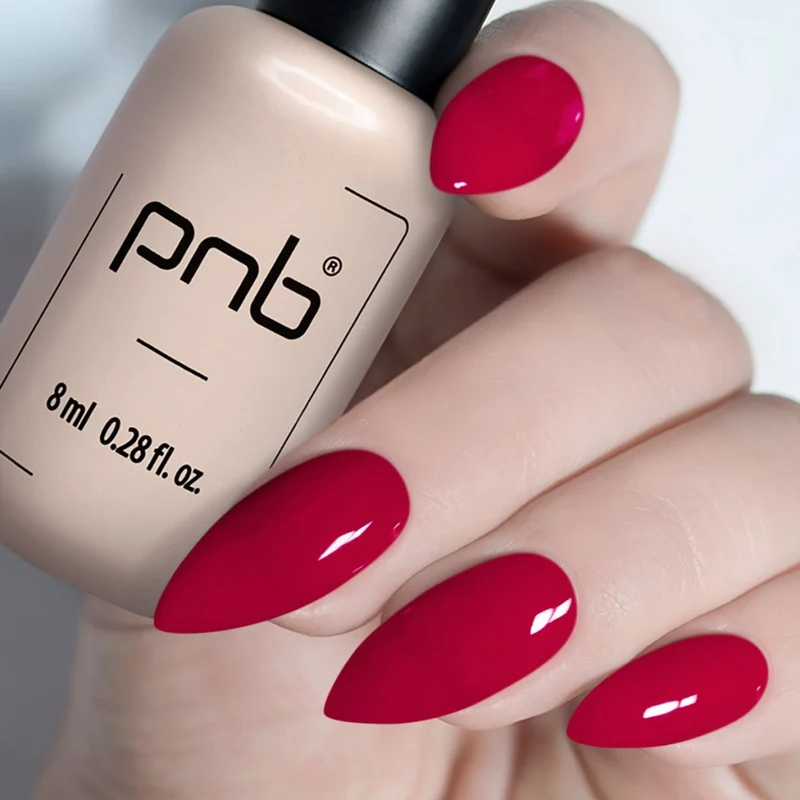 PNB red gel nail polish 210 Red Velvet