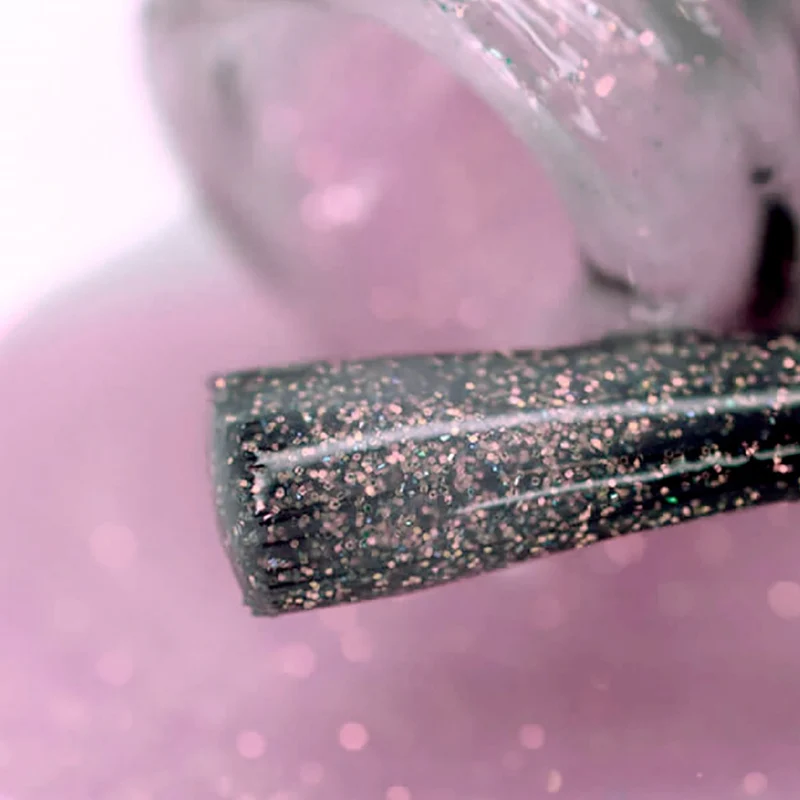 PNB sparkling pink gel nail polish 260 Lucky Amulet
