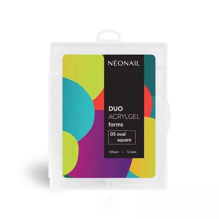 05 Oval Square - DUAL FORMS (tips 120 st.) Duo AcrylGel Neonail