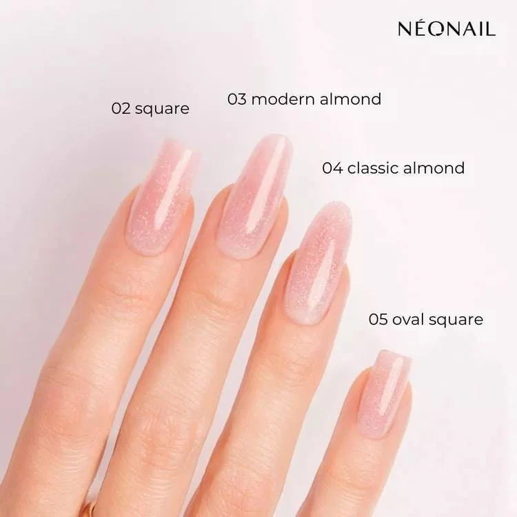05 Oval Square - DUAL FORMS (tips 120 st.) Duo AcrylGel Neonail